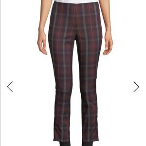 Plaid skinny trousers